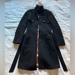 Ted Baker - Black wool trench coat size 2